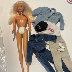 Gap Barbie Doll Limited Edition & Clothes